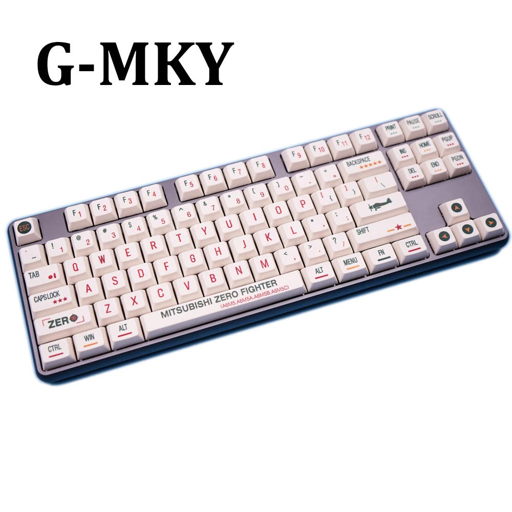 Колпачки для ключей G-MKY aero140 XDA PBT, сублимированный профиль XDAS для механической клавиатуры Filco/DUCK/Ikbc MX Switch