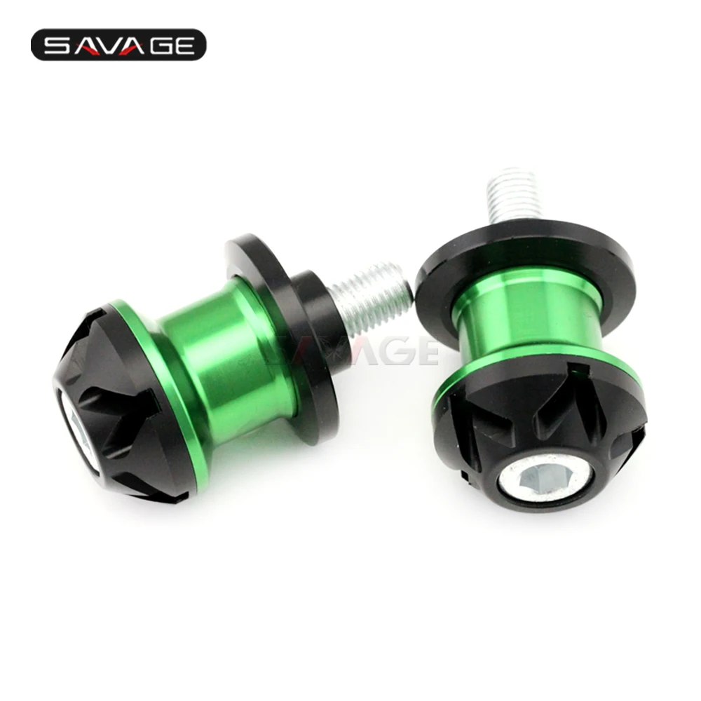 Катушки Swingarm ползунок для KAWASAKI ZX6R ZX9R ZX10R ZX12R ZX14R NINJA 250/R/RR 300 400 650/R винты мотоцикла 10