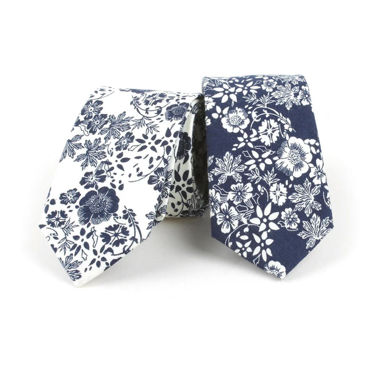 

Men's Wedding Necktie Cotton Ties For Men Floral Neckties Groomsman Tie Gravatas Shirt Dress Accessories Custom LOGO