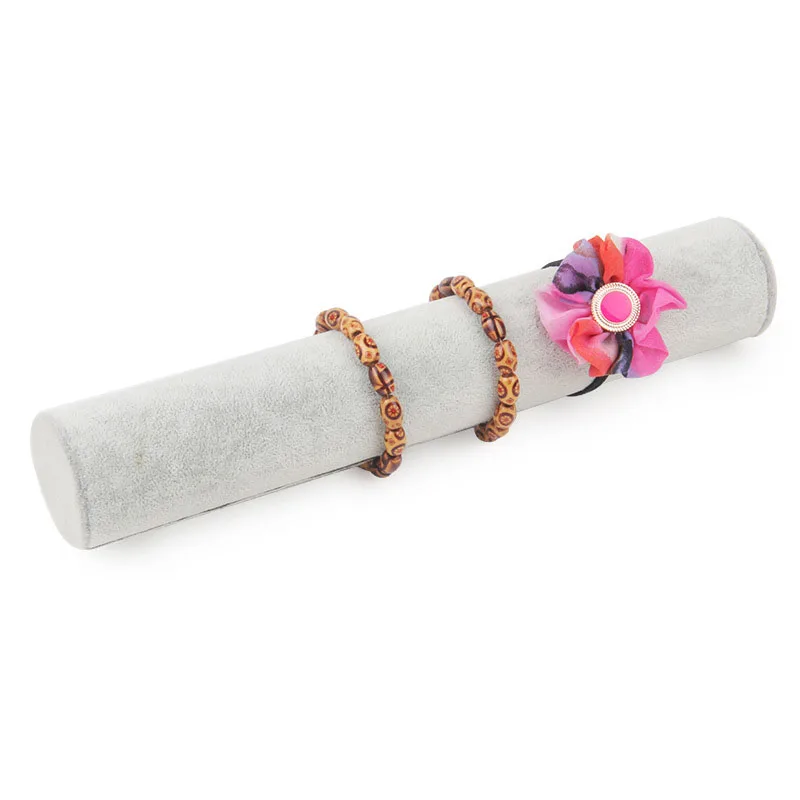 Высококачественный черный серый бархатный держатель для браслетов органайзер