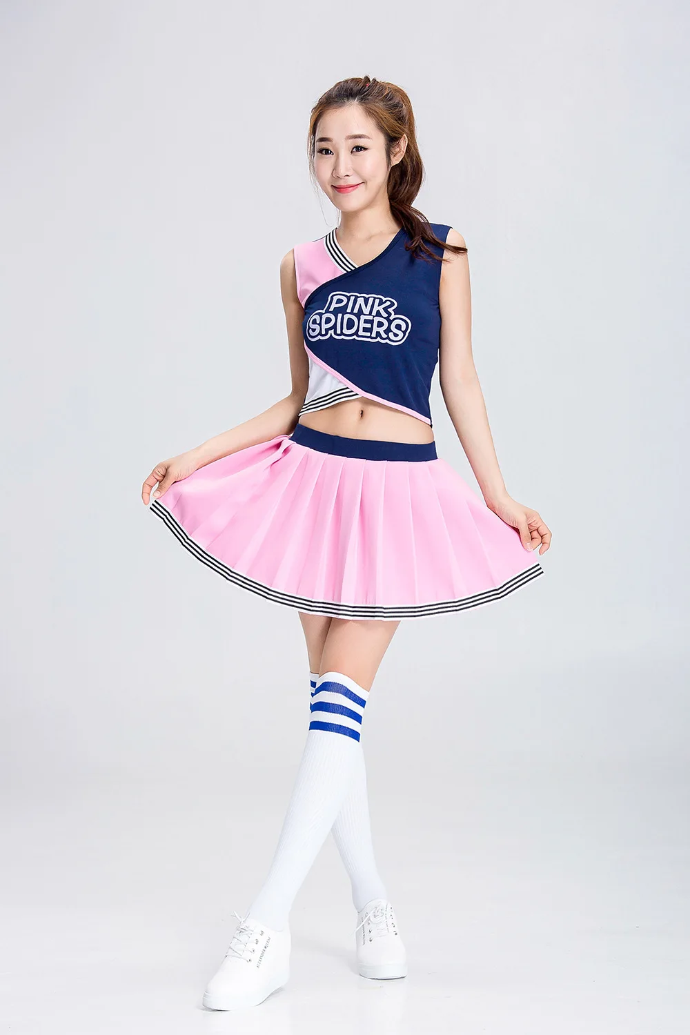 S-XL костюм Болельщицы одежда Топ Юбка Футбол Регби Баскетбол Cheer Team девушка