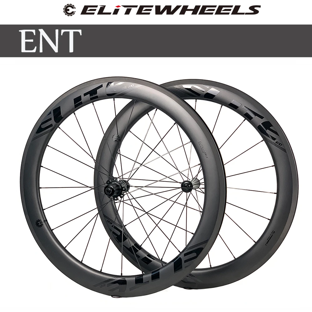 ELITEWHEELS 700c шоссейный велосипед Углеродные колеса ENT UD МАТОВЫЕ велосипедные