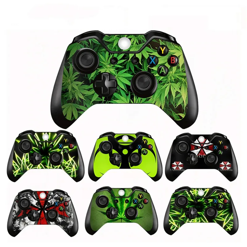 Зеленые листья Виниловая наклейка для Microsoft Xbox One/Slim защитный чехол контроллера One