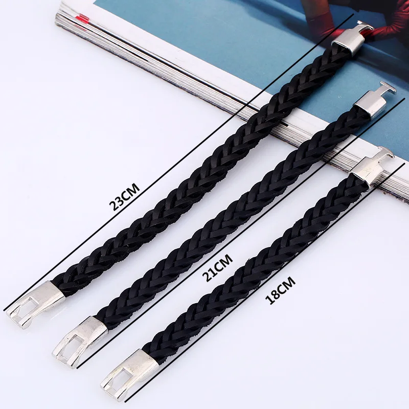 Плетеный браслет 1 шт. для пары простой крючок мужчин и женщин плетеный кожаный