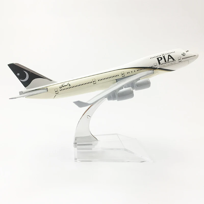 1/400 масштабный литой самолет Pakistan Airlines PIA Boeing 747 металлический Airbus Модель игрушки
