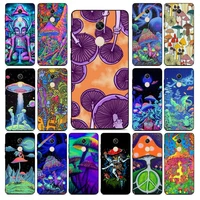 lvtlv weird trippy mushroom psychedelic art phone case for redmi note 4 5 7 8 9 pro 8t 5a 4x case