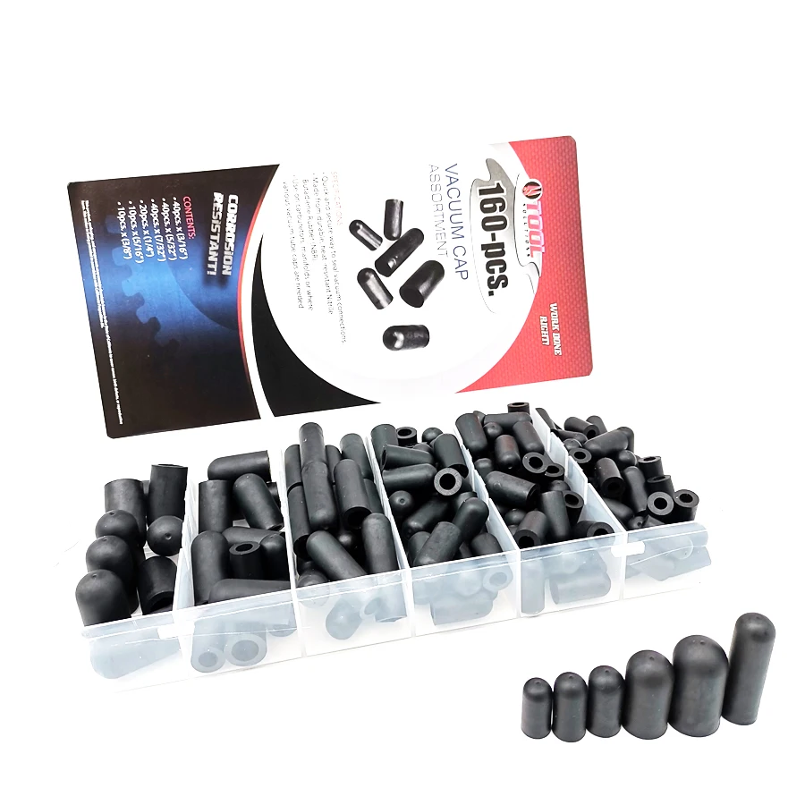 160 шт./лот резиновый карбюратор/Вакуумная крышка Ассортимент Впускной вакуумной