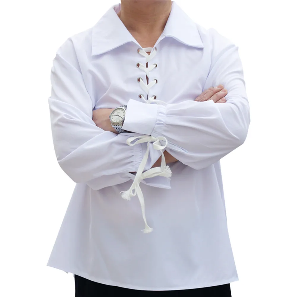 Для взрослых мужчин средневекового Ренессанса жениха пирата туника топ костюм