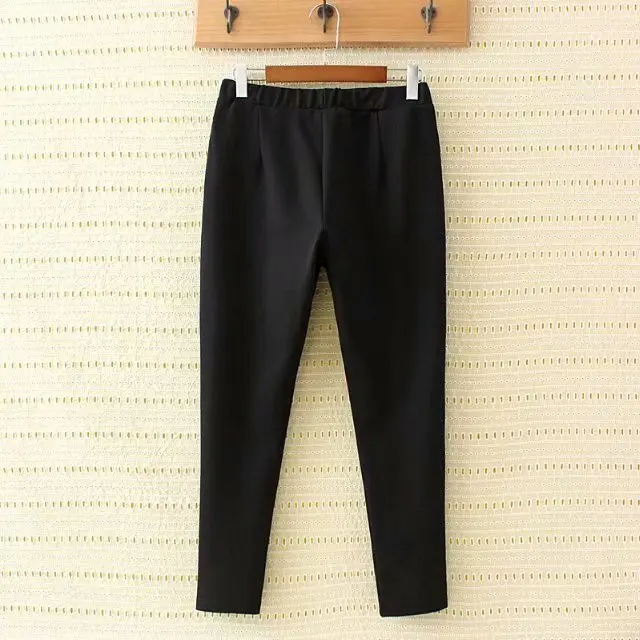 Весенние узкие брюки карандаш для женщин больших размеров модные штаны стрейч