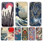 Чехол из мягкого ТПУ для телефона ZTE Blade 20 smart Axon 10 pro V9 V10 Vita 2020 A7 A5 A3 2019 L8 A530 A606 с японским волнообразным драконом