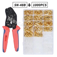 2 84 86 3mm crimp terminals insulated male and female wire connector electrical spade connectors insulated sleeves kit