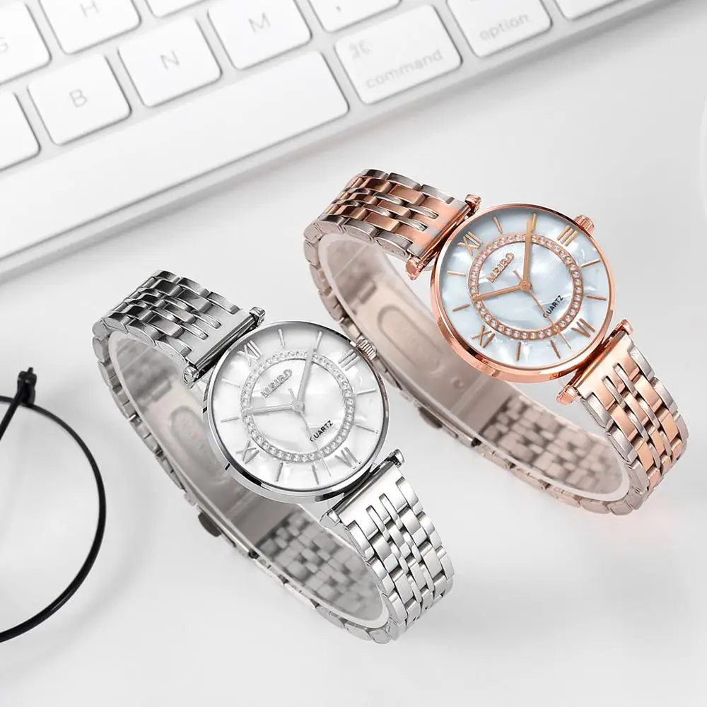 Роскошные женские кварцевые наручные часы модные Прямая поставка