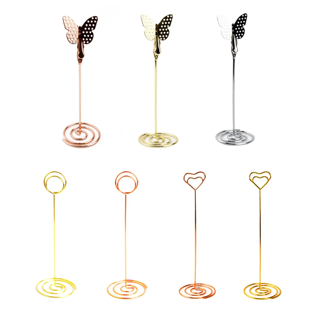 10 шт. настольный держатель для цифр металлический карт вечерние свадебные стола