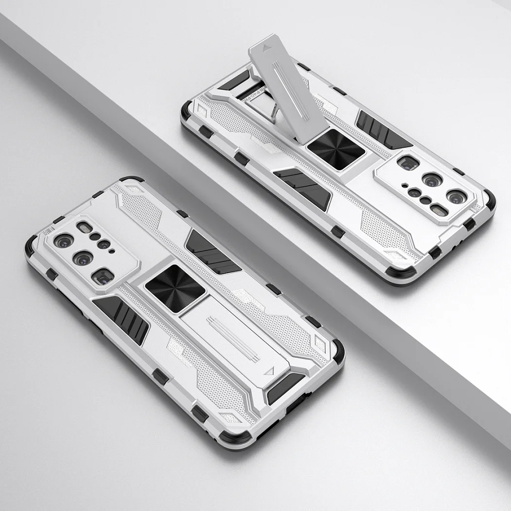 

Phone Case For Huawei Honor Mate 40 50 P40 P50 V40 P30 30 SE Pro Fashion Armor Rugged Anti Fall Kickstand Protection Back Cover