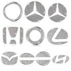 1 шт. логотип на руль автомобиля, Алмазное украшение, международный размер автомобиля, декоративные детали для модификации автомобиля
