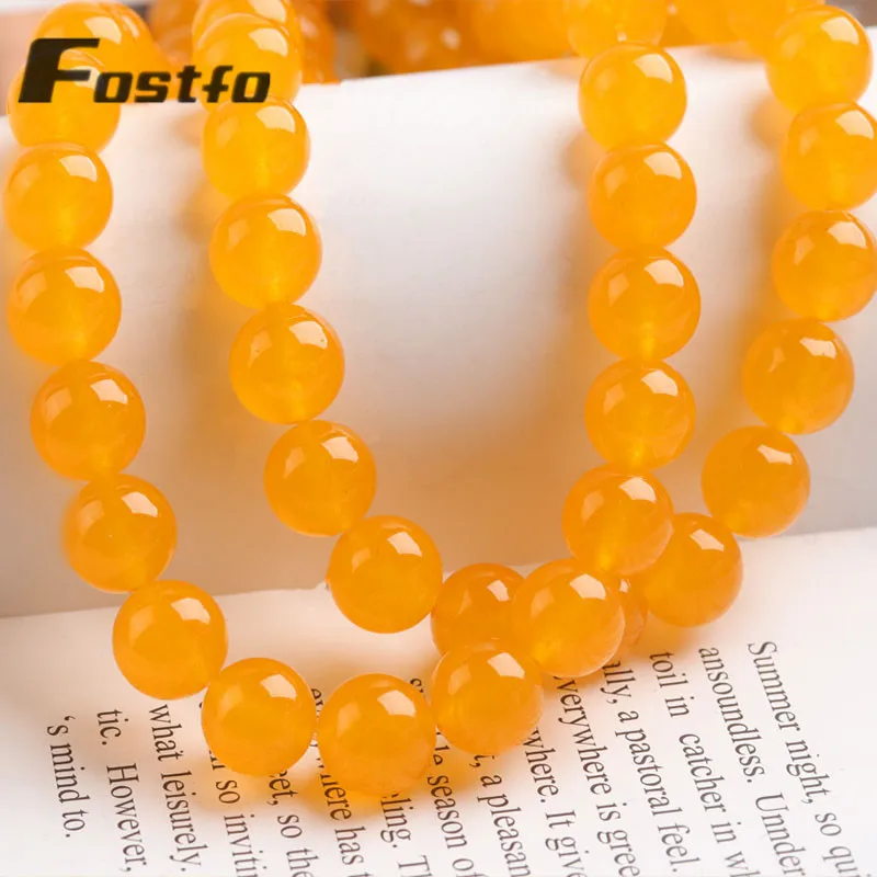 

Natural Stone Orange Chalcedony Beads For Jewelry Making DIY Bracelets Necklace Accessories 15" Strands 4/6/8/10/12mm