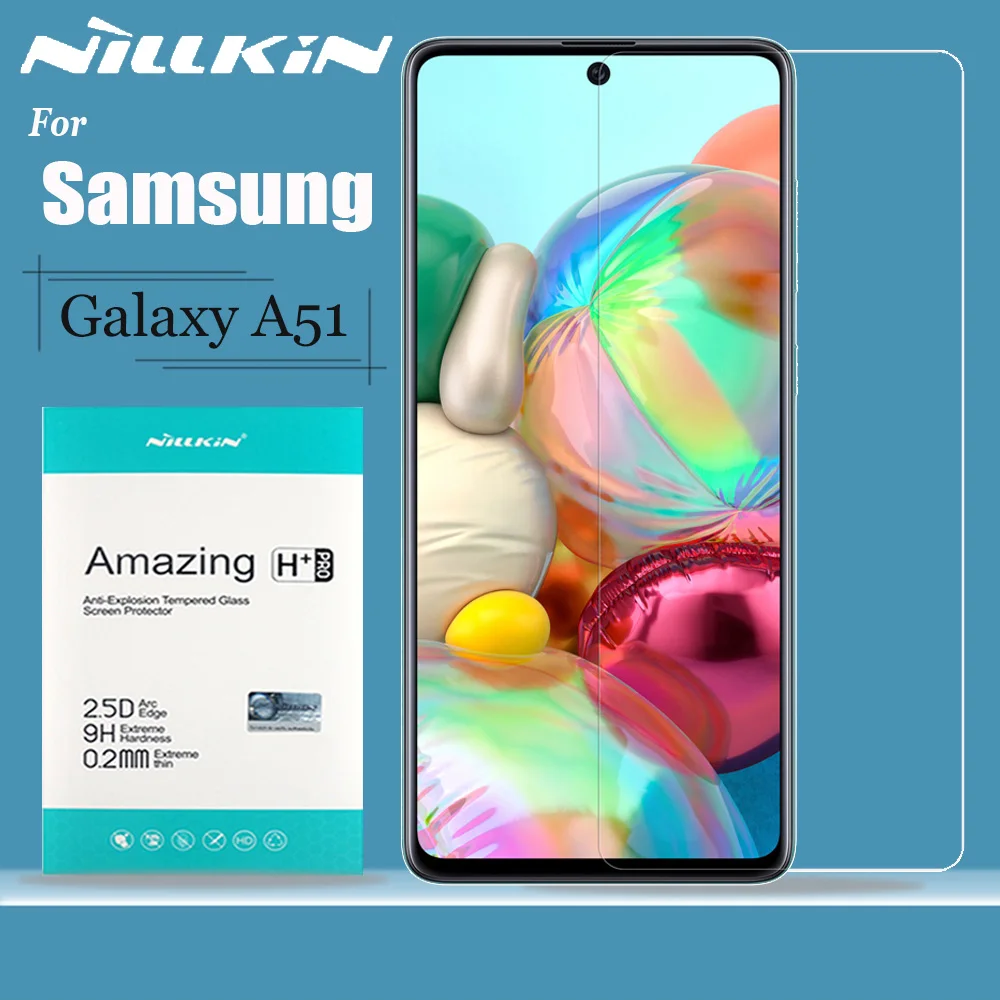 

Защитное стекло Nillkin для Samsung Galaxy A51, твердое прозрачное защитное закаленное стекло 9H для Samsung A51, стеклянная пленка