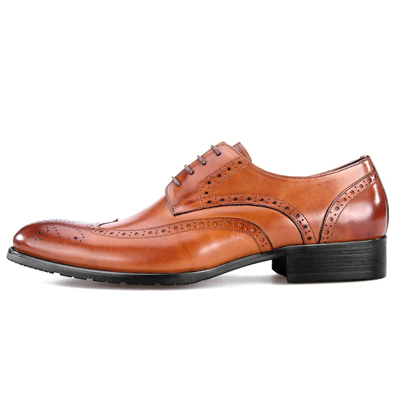 Мужские винтажные оксфорды из натуральной кожи с круглым носком в британском стиле|shoes designer|shoes shoesshoes brogue |