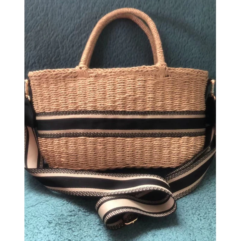 VIP новая соломенная сумка роскошные сумки женские дизайнерский логотип|Сумки с