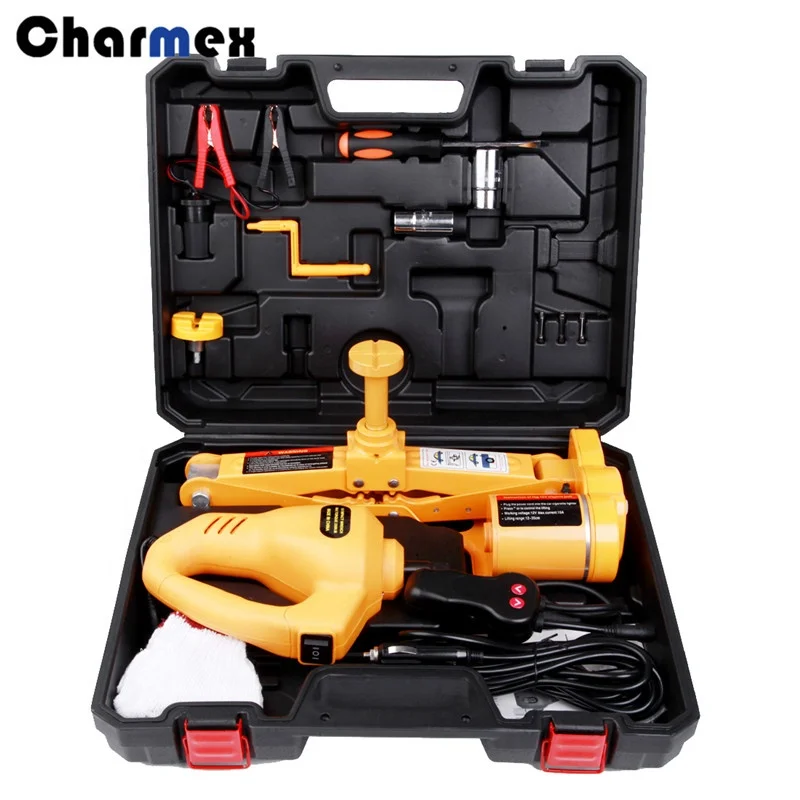 Купить Автоматический Автомобильный домкрат Charmex, Электрический ударный гайковерт, набор автомобильных горизонтальных ножниц, автомобильный гид...
