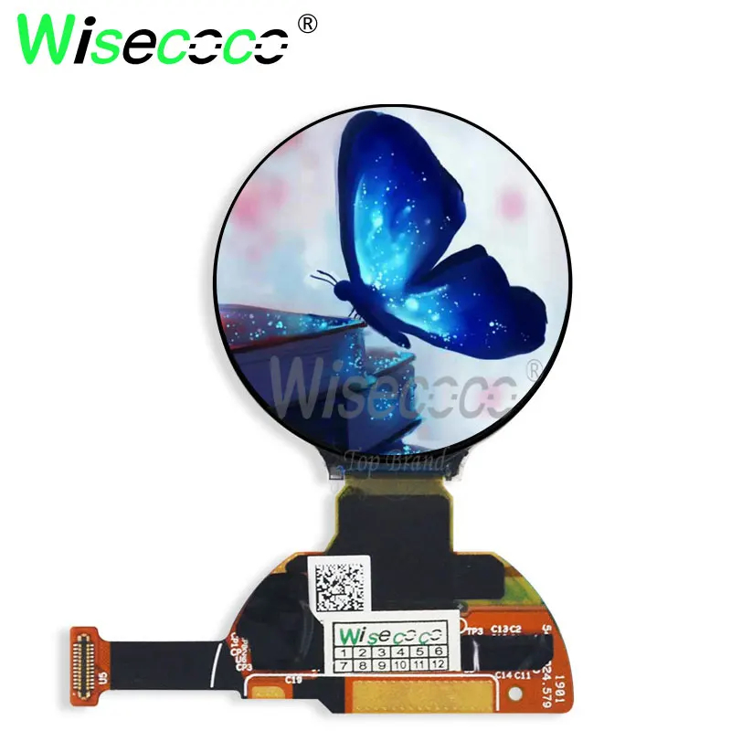 Wisecoco 1 2 дюймов ips oled экран 390*390 для носимых часов круглый дисплей с интерфейсом mipi