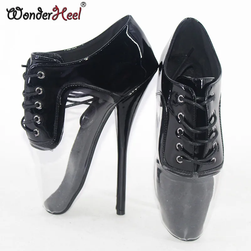 Балетки Wonderheel женские на очень высоком каблуке 18 см пикантные красные туфли с