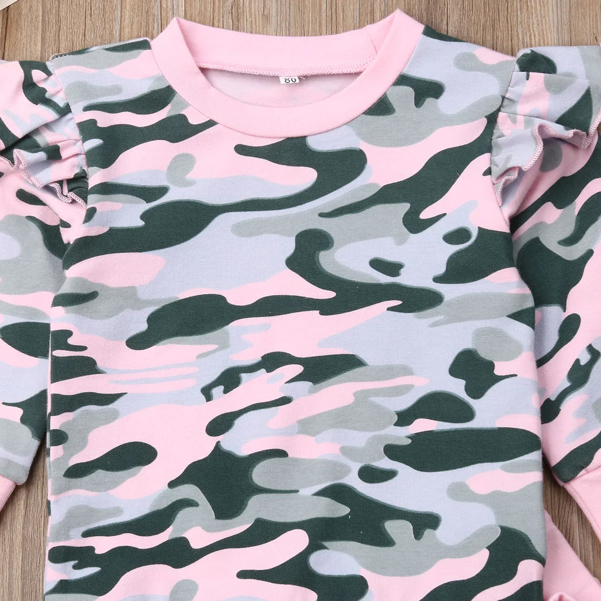 Pudcoco/комплект камуфляжной одежды для маленьких девочек младенцы Новорождённые