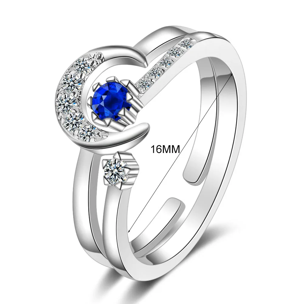 Женское регулируемое кольцо MEETSOFT из стерлингового серебра 925 пробы ювелирное