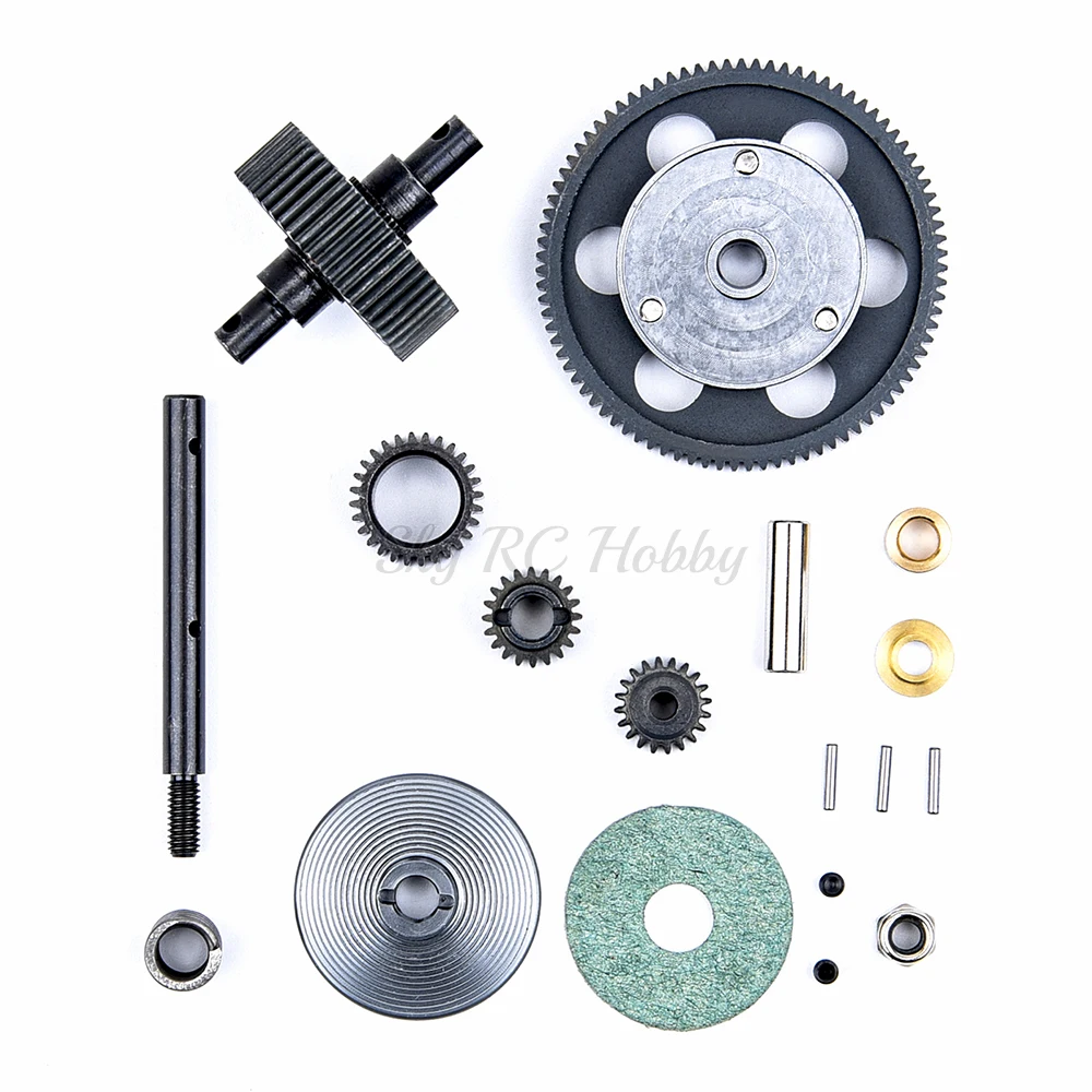 

Полный набор зубчатых передач из закаленной стали с моторной коробкой передач Детали для обновления 1/10 RC Гусеничный автомобиль осевой SCX10