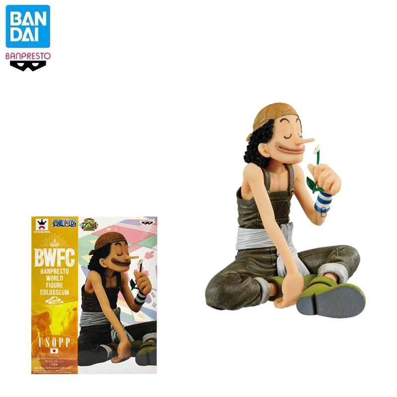 

В наличии 13 см Bandai оригинальный Аниме One Piece BWFC 2 Usopp ПВХ экшн-модель коллекционные игрушки
