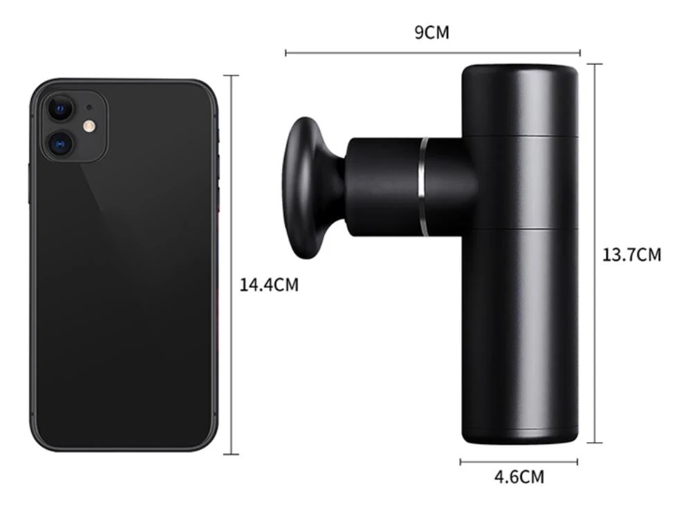 Мини массажер для мышц Электрический Вибрационный тела спортивный глубокой