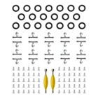 Т-образные крючки для пояса, уплотнительные кольца, винты и отвертка для экшн-фигурки Gi Joe Dragon, 3,75 дюйма, кукольные ножки, крохты, аксессуары для талии и тела