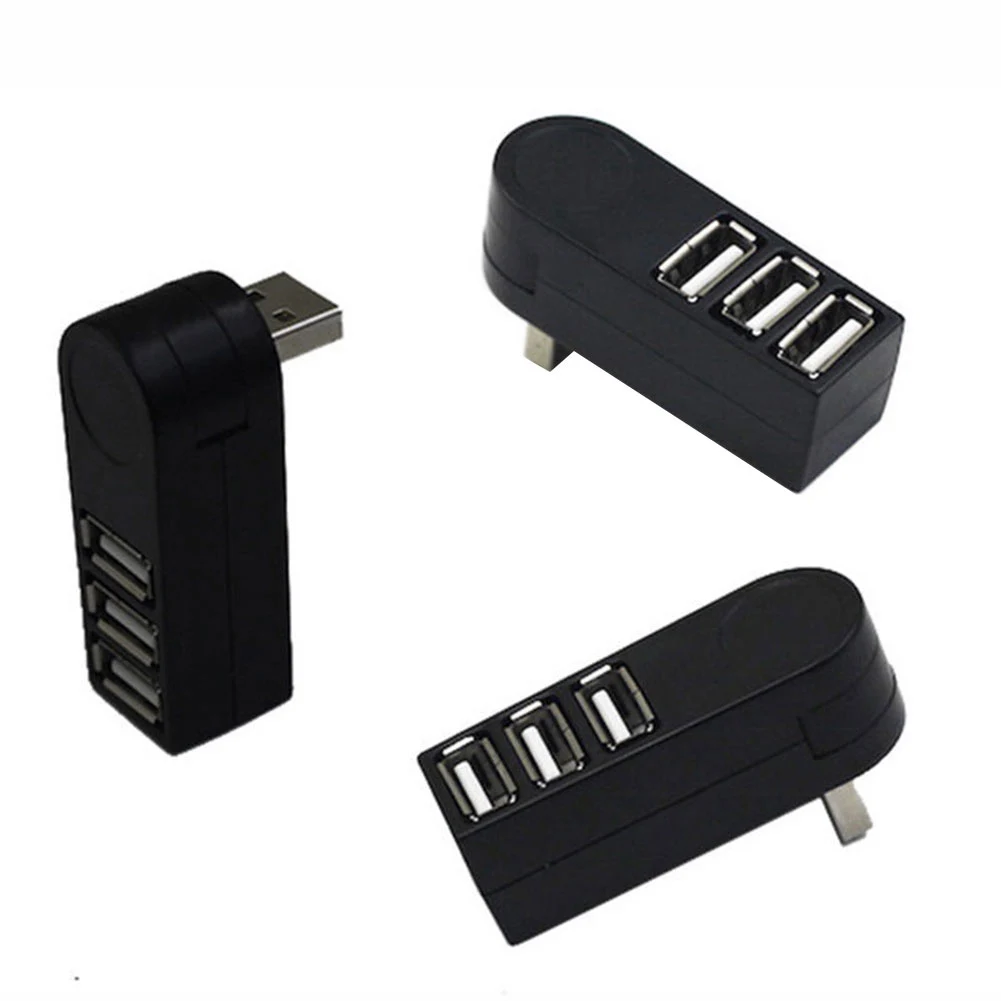 

usb hub Mini Splitter Expansion Rotary 3 Ports Splitter USB 2.0 Multi Expansion Hub Splitter Adapter High Speed for Computer