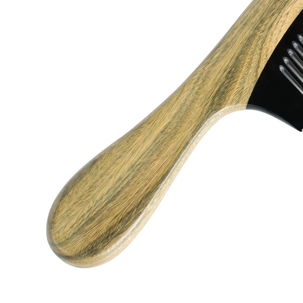 Ox рога зеленый сандалового дерева деревянный гребень волос стиль инструмент