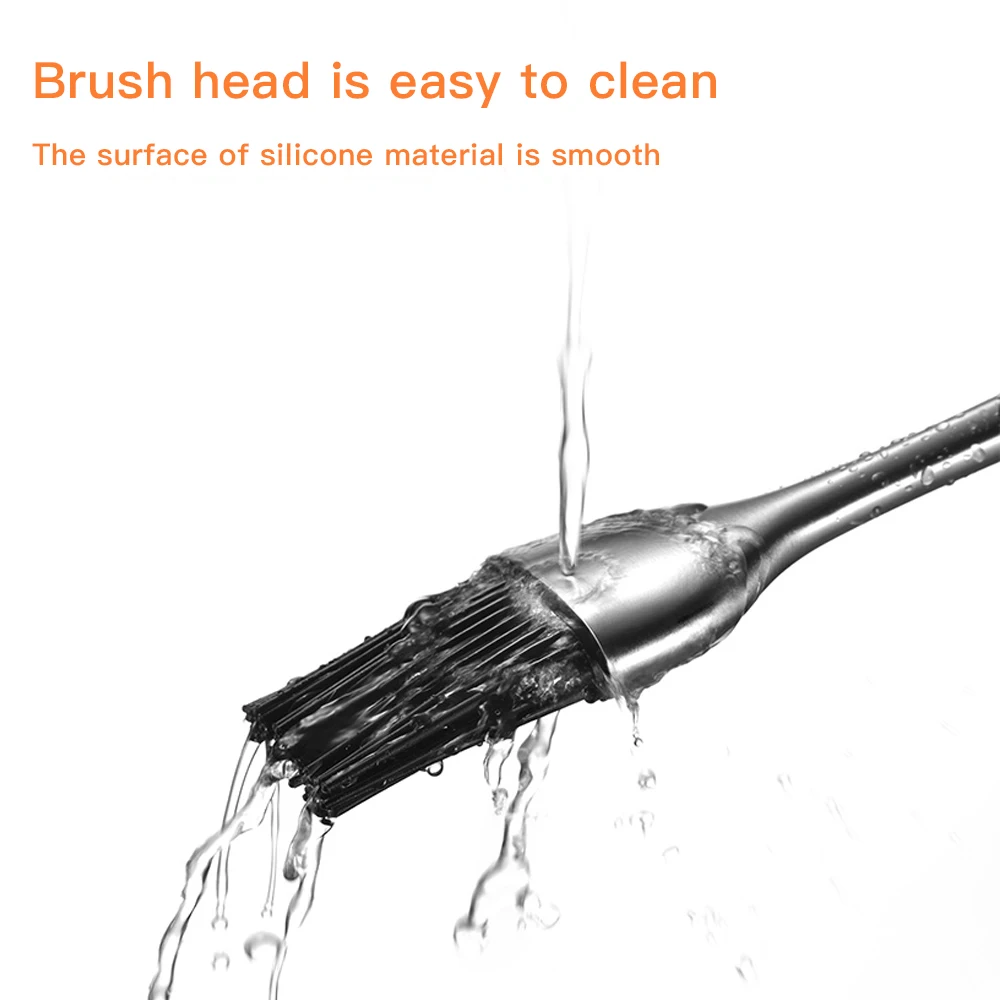 Кухонные аксессуары силиконовая масляная щетка кухонная кисть ручка из нержавеющей стали барбекю гриль для