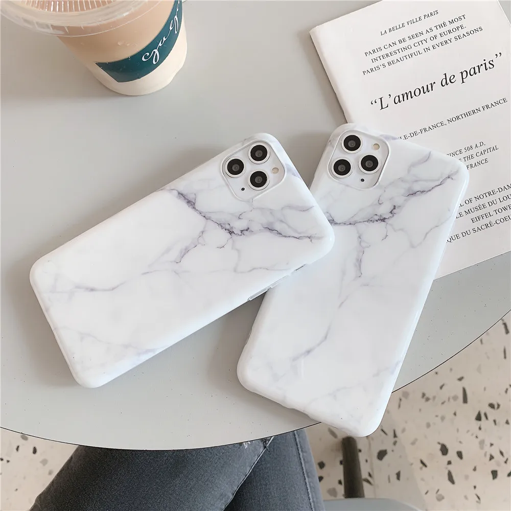 Чехол для Телефона iPhone 7 8 Plus Роскошный Глянцевый гранитный камень мраморная