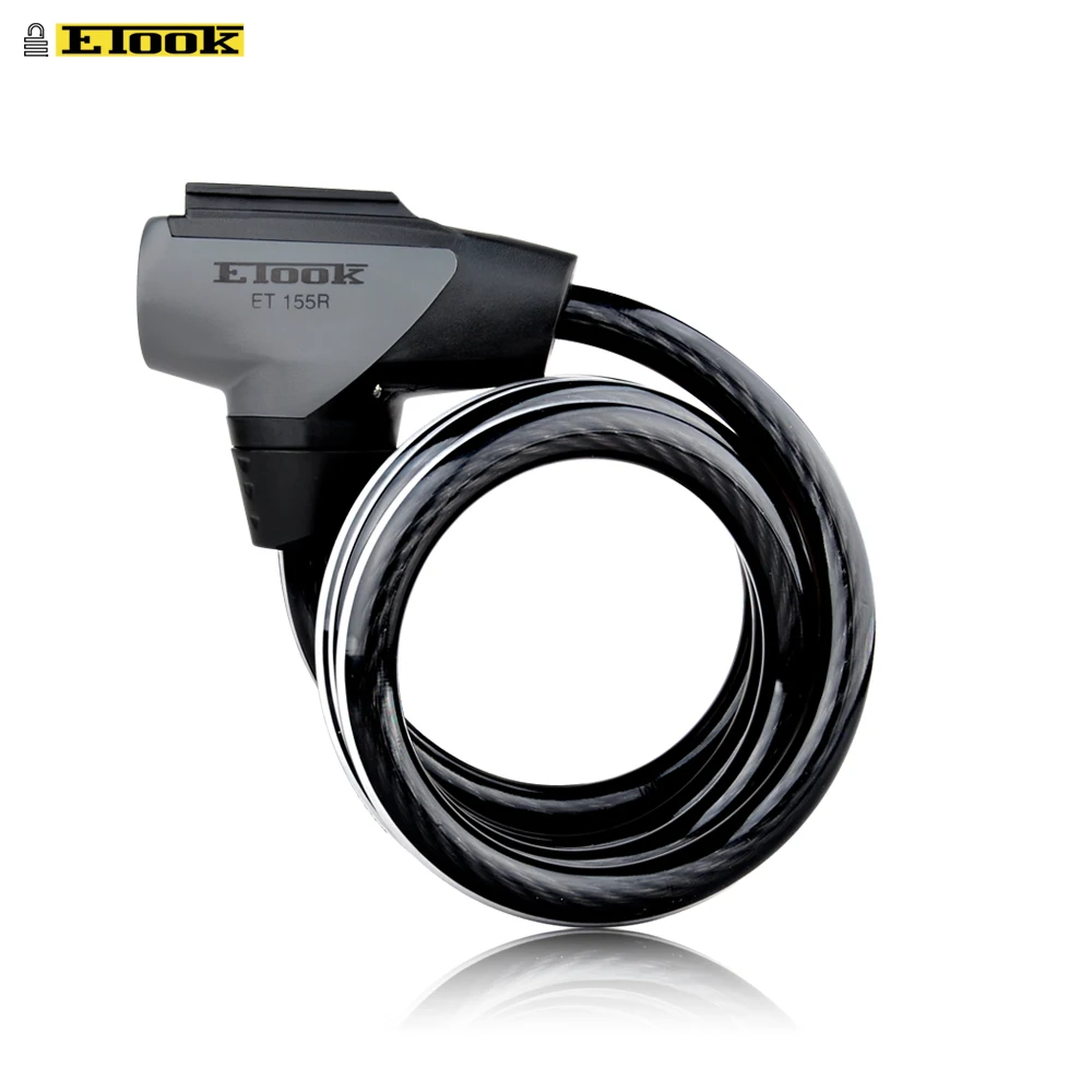 

ETOOK Bicycle Lock Anti-theft Cable Lock MTB Bike 1.5m Waterproof Cycle Cycling Motorcycle Security Lock with reflective stripe