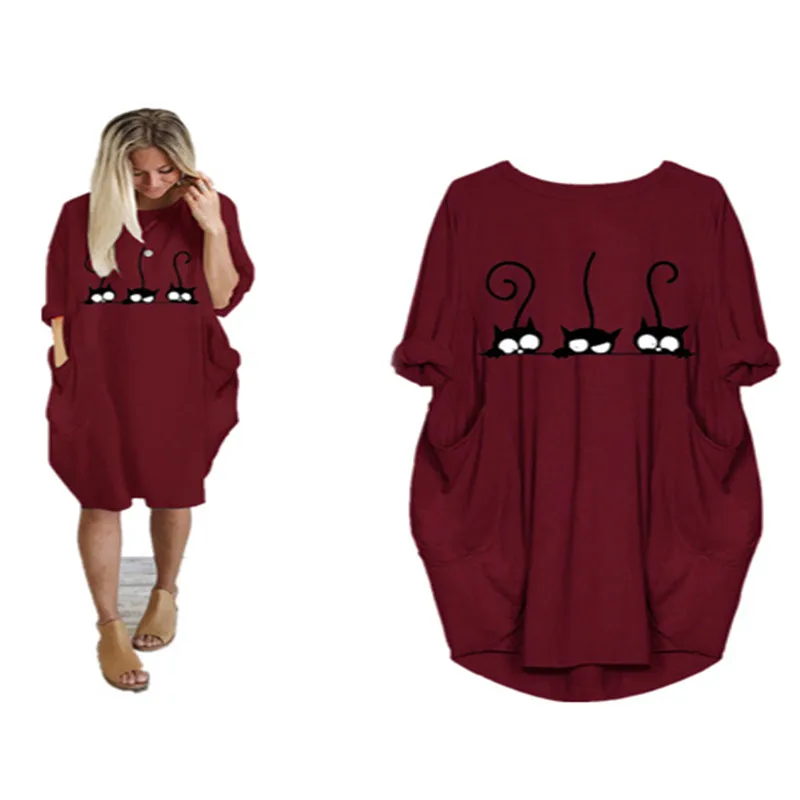 Взрывобезопасное женское платье размера плюс в европейском и американском стиле