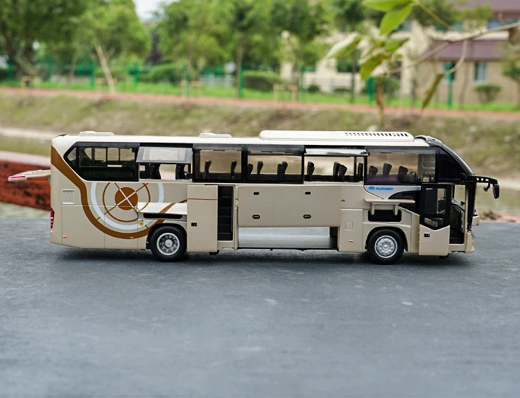 1/42 YuTong автобус ZK6128HQB автобус литой автобус модель автомобиля мальчик Gilr подарки игрушки