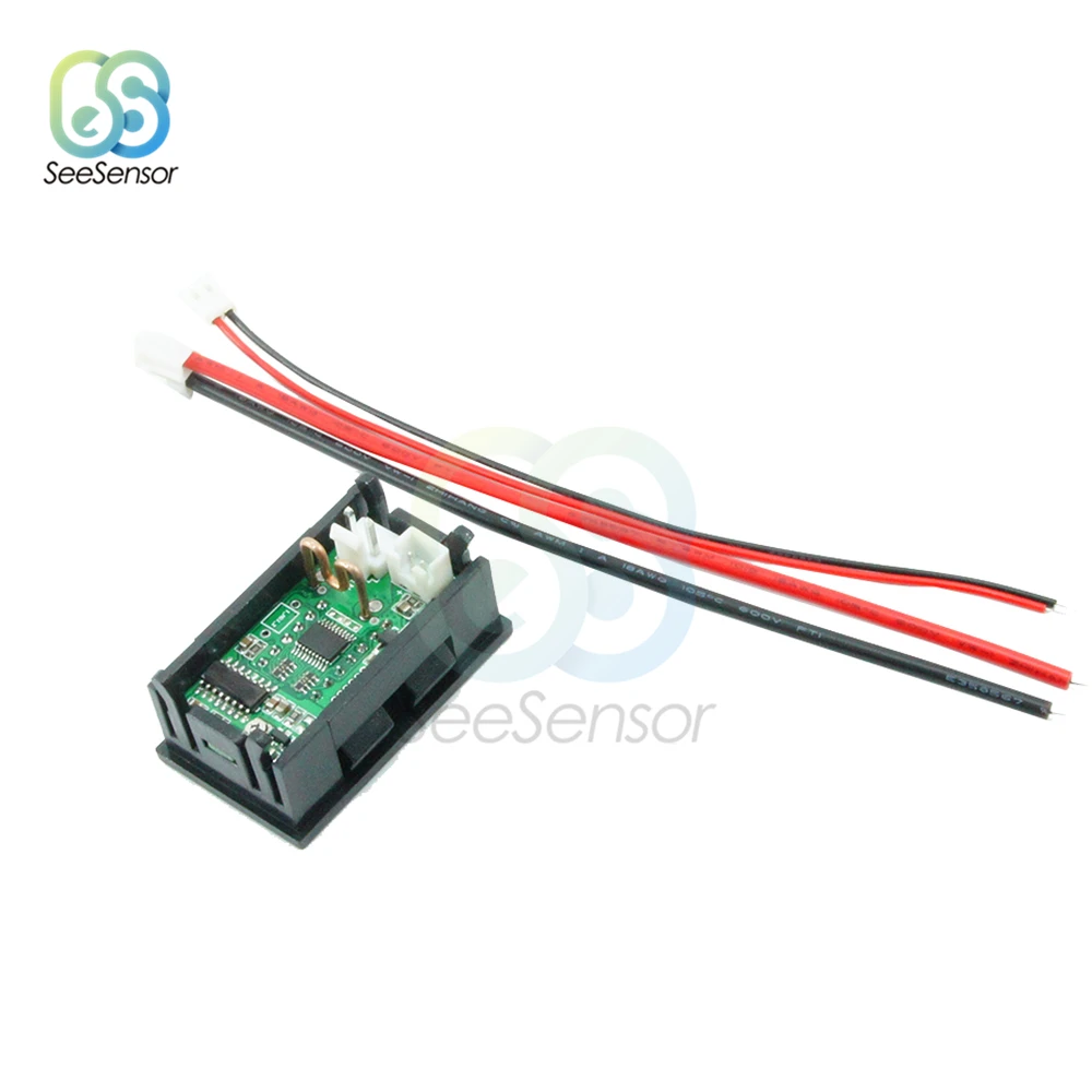 Цифровой амперметр 5mA 50mA 3A мини тестер постоянного тока с ЖК дисплеем 0 36 дюйма