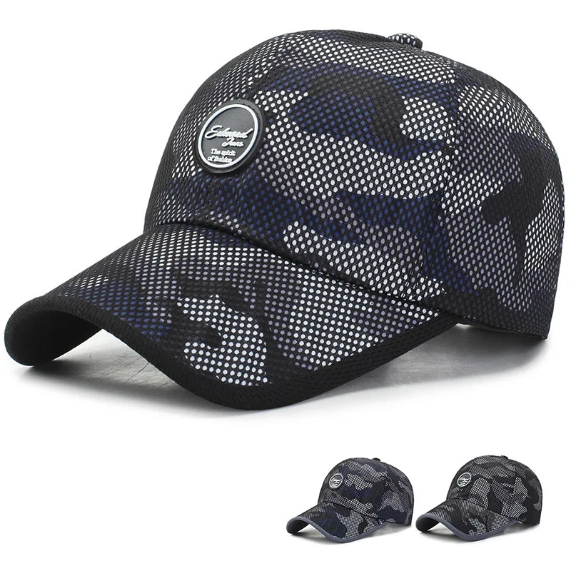 Летние Обувь с дышащей сеткой бейсбольная Кепка Gorras Para Hombre Для мужчин шапки ушами
