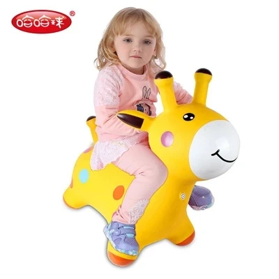 Детская монтируемая музыкальная Прыгающая лошадь детские надувные игрушки