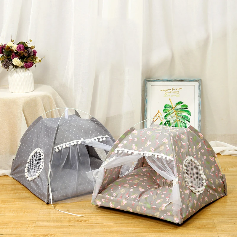 Летний домик для кошки складной маленький тент собак спальный игровой забор