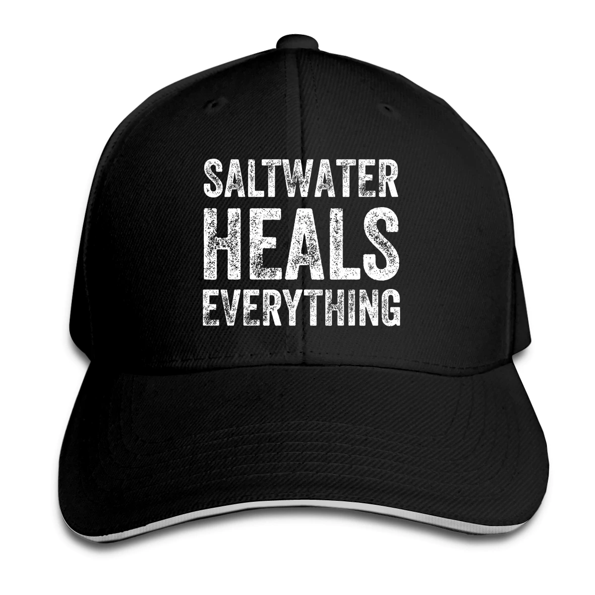 

Saltwater Heals Everything Hat Baseball Cap for Men Women Fashion Adjustable Sun Hat