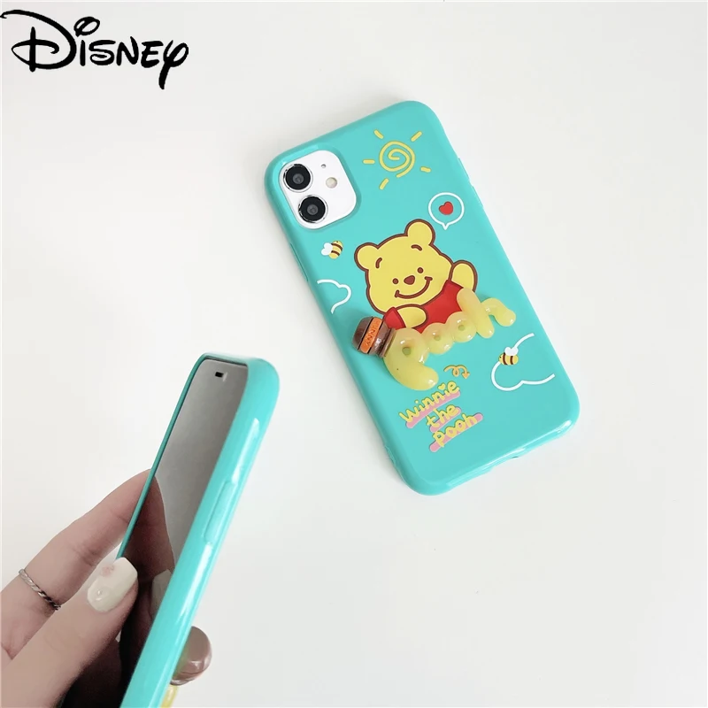 

Disney cartoon cute Pooh bear creative mobile phone case for iPhone12/12promax/se/xr/xs/xsmax/7p/8p/11pro/11promax/12mini/7/8/