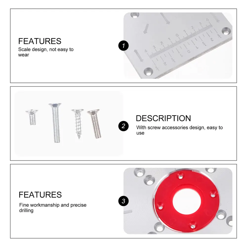 

1 Set of Home Aluminum Alloy Flipping Board DIY Router Table for Woodworking