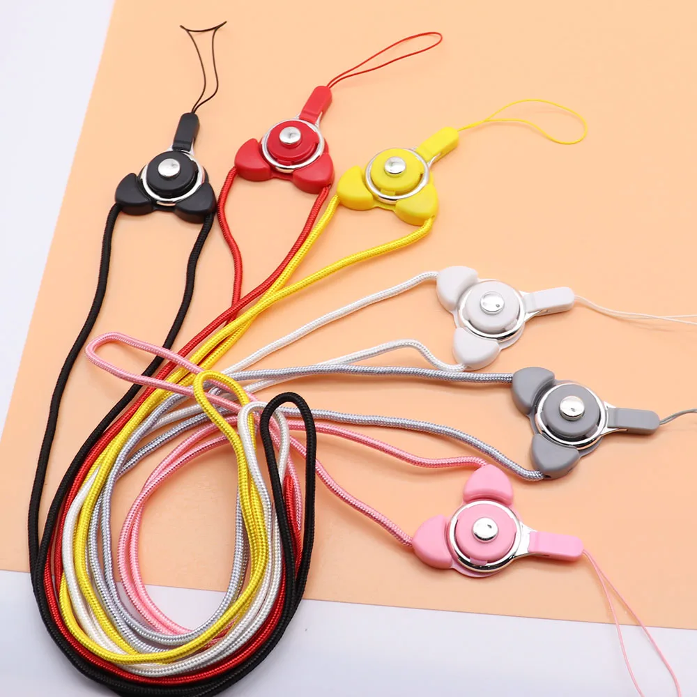 

2020 Hot Sales Detachable Universal Cell Phone Neck Lanyard Straps Plastic Key Chain Ropes for Mp3 Mp4 Camera ID Card Smartphone