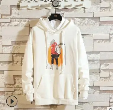 

The new Hong Kong style men's hooded hooded sweatshirt of 2018 fall season is the personalized printed