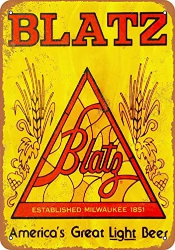

Metal Sign - Blatz Beer - Vintage Decorative Tin Sign