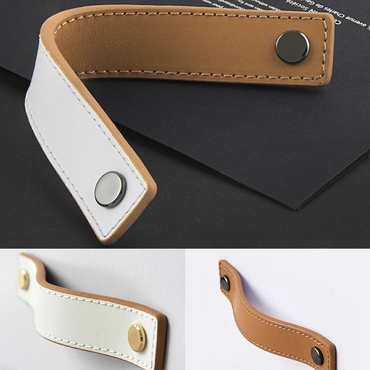 Сделай Сам обе стороны/ручная работа кожаная ручка мягкий минималистичный